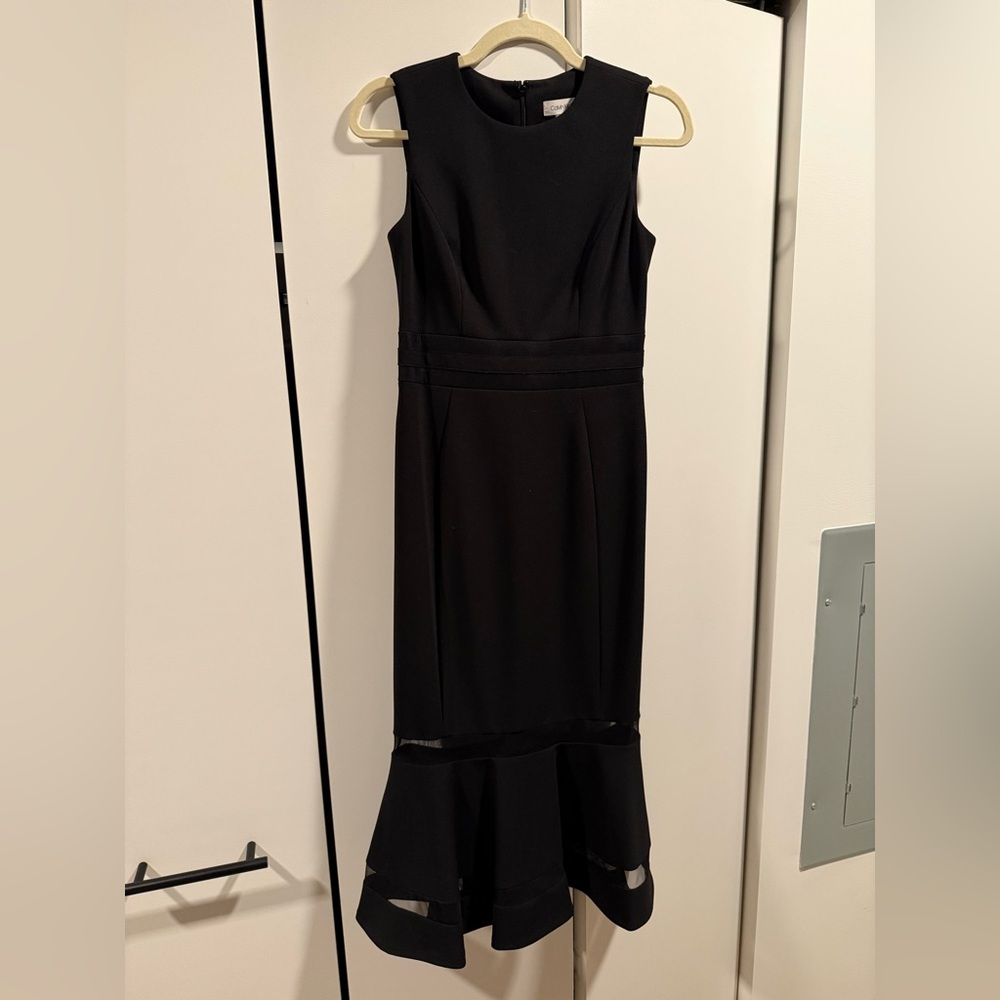 Calvin Klein Black Midi Dress